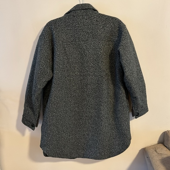 Grey C’est Moi bouclé shacket - Picture 2 of 4